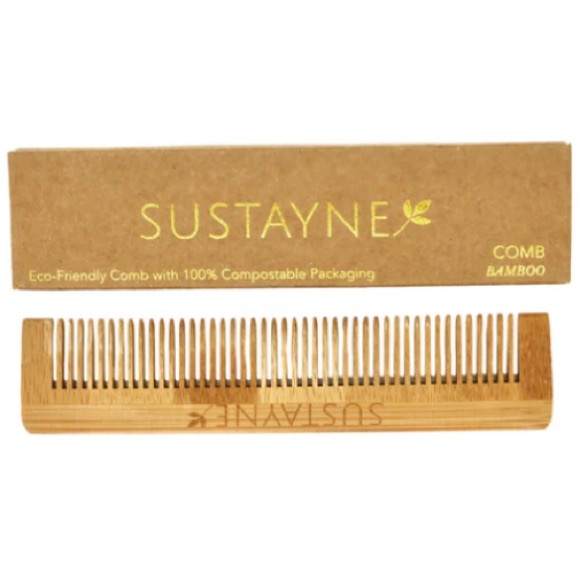 Wheat Straw Comb Eco FriendlyTravel New In Package Sustainable Natural - Picture 1 of 3